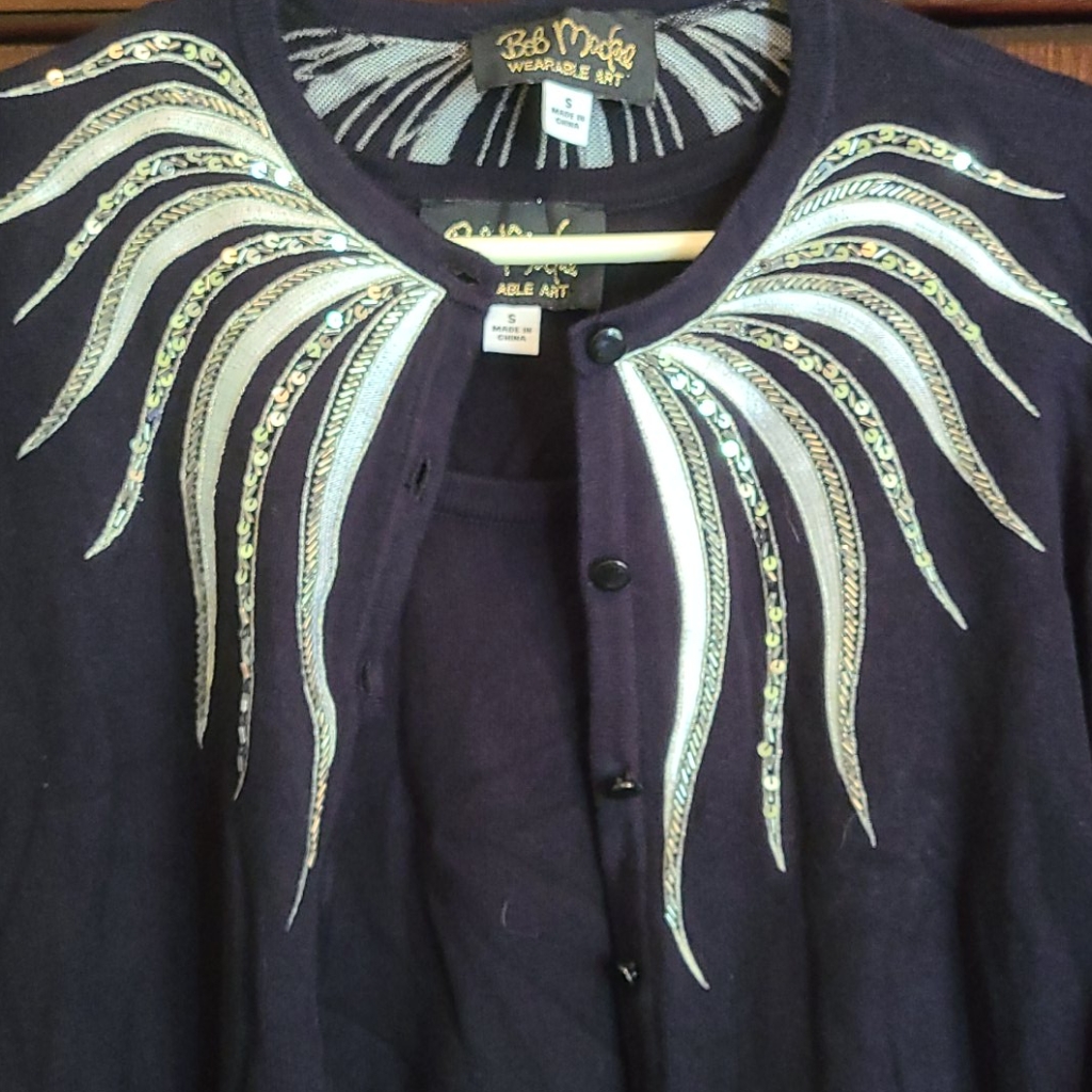 Bob Mackie Two Pcs Sweatet Set Size Small